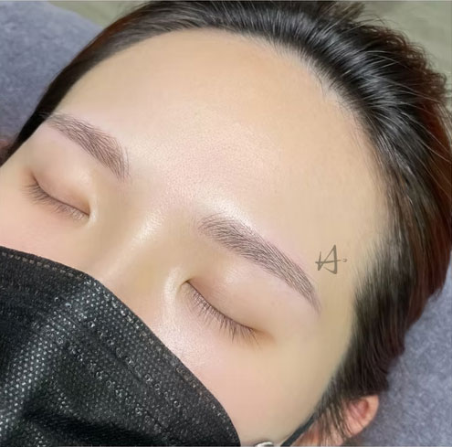 韓式自然手工飄霧眉